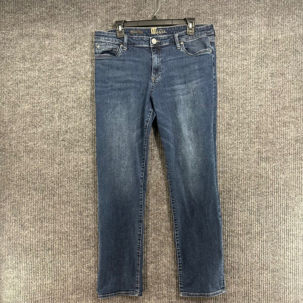 Kut from the Kloth Katy Boyfriend Jeans Womens 14 Blue Excellent Dark Wash Mid